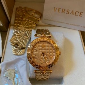 Gold Versace Women's Watch